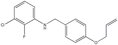 3-chloro-2-fluoro-N-{[4-(prop-2-en-1-yloxy)phenyl]methyl}aniline