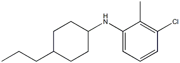 3-chloro-2-methyl-N-(4-propylcyclohexyl)aniline Structure