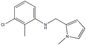  3-chloro-2-methyl-N-[(1-methyl-1H-pyrrol-2-yl)methyl]aniline