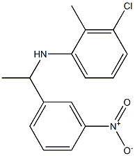 3-chloro-2-methyl-N-[1-(3-nitrophenyl)ethyl]aniline,,结构式