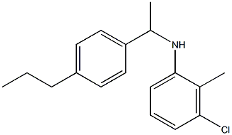 3-chloro-2-methyl-N-[1-(4-propylphenyl)ethyl]aniline Structure