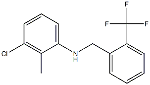 3-chloro-2-methyl-N-{[2-(trifluoromethyl)phenyl]methyl}aniline Structure