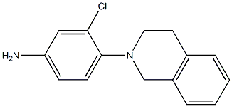 3-chloro-4-(1,2,3,4-tetrahydroisoquinolin-2-yl)aniline 化学構造式