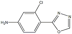 3-chloro-4-(1,3,4-oxadiazol-2-yl)aniline,,结构式