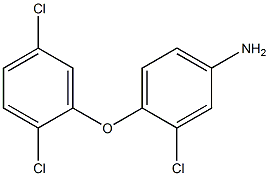 3-chloro-4-(2,5-dichlorophenoxy)aniline Structure