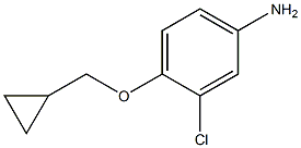 3-chloro-4-(cyclopropylmethoxy)aniline 结构式