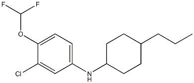 3-chloro-4-(difluoromethoxy)-N-(4-propylcyclohexyl)aniline