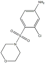 3-chloro-4-(morpholine-4-sulfonyl)aniline Struktur