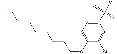 3-chloro-4-(nonyloxy)benzene-1-sulfonyl chloride 化学構造式