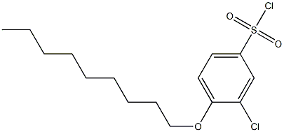 3-chloro-4-(nonyloxy)benzene-1-sulfonyl chloride,,结构式