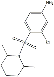 3-chloro-4-[(2,6-dimethylpiperidine-1-)sulfonyl]aniline Struktur