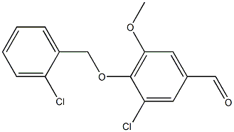 3-chloro-4-[(2-chlorophenyl)methoxy]-5-methoxybenzaldehyde