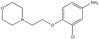 3-chloro-4-[2-(morpholin-4-yl)ethoxy]aniline,,结构式