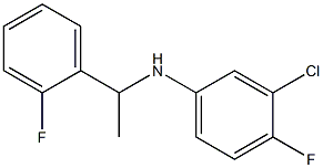 3-chloro-4-fluoro-N-[1-(2-fluorophenyl)ethyl]aniline