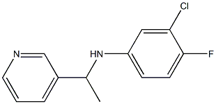  3-chloro-4-fluoro-N-[1-(pyridin-3-yl)ethyl]aniline