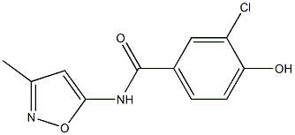 3-chloro-4-hydroxy-N-(3-methyl-1,2-oxazol-5-yl)benzamide Struktur