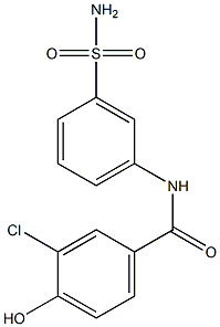 3-chloro-4-hydroxy-N-(3-sulfamoylphenyl)benzamide