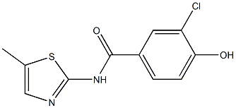 3-chloro-4-hydroxy-N-(5-methyl-1,3-thiazol-2-yl)benzamide