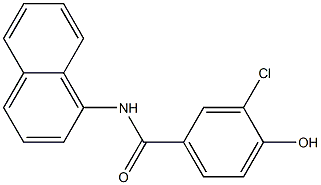 3-chloro-4-hydroxy-N-(naphthalen-1-yl)benzamide Structure