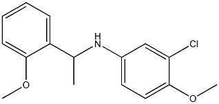 3-chloro-4-methoxy-N-[1-(2-methoxyphenyl)ethyl]aniline