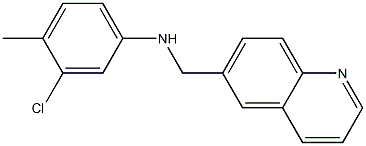  3-chloro-4-methyl-N-(quinolin-6-ylmethyl)aniline