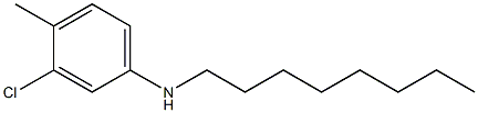 3-chloro-4-methyl-N-octylaniline,,结构式