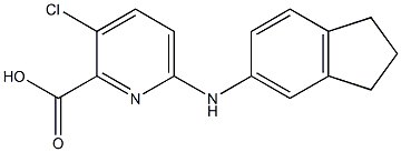 3-chloro-6-(2,3-dihydro-1H-inden-5-ylamino)pyridine-2-carboxylic acid