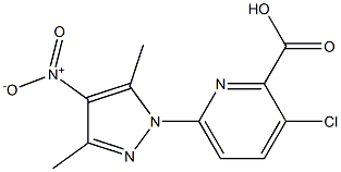 3-chloro-6-(3,5-dimethyl-4-nitro-1H-pyrazol-1-yl)pyridine-2-carboxylic acid