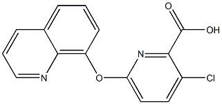 3-chloro-6-(quinolin-8-yloxy)pyridine-2-carboxylic acid