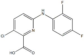  3-chloro-6-[(2,4-difluorophenyl)amino]pyridine-2-carboxylic acid