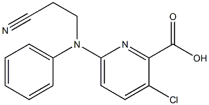 3-chloro-6-[(2-cyanoethyl)(phenyl)amino]pyridine-2-carboxylic acid|