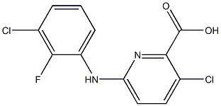 3-chloro-6-[(3-chloro-2-fluorophenyl)amino]pyridine-2-carboxylic acid