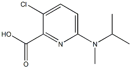 3-chloro-6-[methyl(propan-2-yl)amino]pyridine-2-carboxylic acid Structure