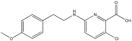 3-chloro-6-{[2-(4-methoxyphenyl)ethyl]amino}pyridine-2-carboxylic acid Structure