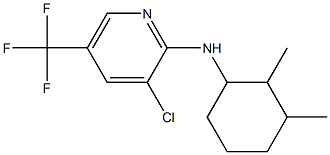 3-chloro-N-(2,3-dimethylcyclohexyl)-5-(trifluoromethyl)pyridin-2-amine 结构式