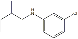 3-chloro-N-(2-methylbutyl)aniline Structure