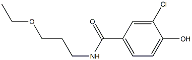 3-chloro-N-(3-ethoxypropyl)-4-hydroxybenzamide Struktur