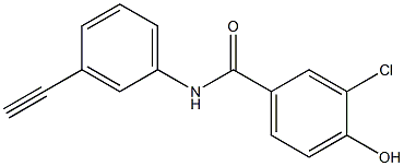 3-chloro-N-(3-ethynylphenyl)-4-hydroxybenzamide Structure