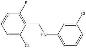 3-chloro-N-[(2-chloro-6-fluorophenyl)methyl]aniline,,结构式