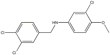 3-chloro-N-[(3,4-dichlorophenyl)methyl]-4-methoxyaniline