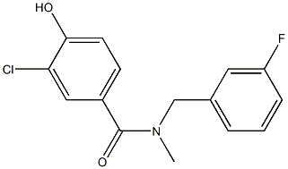 3-chloro-N-[(3-fluorophenyl)methyl]-4-hydroxy-N-methylbenzamide,,结构式