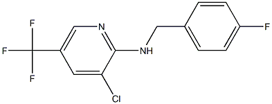 3-chloro-N-[(4-fluorophenyl)methyl]-5-(trifluoromethyl)pyridin-2-amine