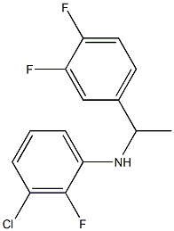 3-chloro-N-[1-(3,4-difluorophenyl)ethyl]-2-fluoroaniline,,结构式