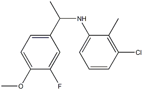 3-chloro-N-[1-(3-fluoro-4-methoxyphenyl)ethyl]-2-methylaniline