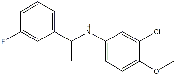 3-chloro-N-[1-(3-fluorophenyl)ethyl]-4-methoxyaniline