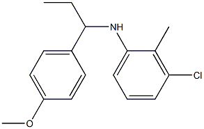 3-chloro-N-[1-(4-methoxyphenyl)propyl]-2-methylaniline
