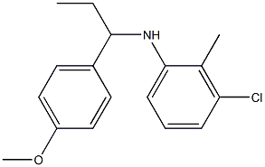 3-chloro-N-[1-(4-methoxyphenyl)propyl]-2-methylaniline|