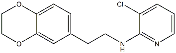 3-chloro-N-[2-(2,3-dihydro-1,4-benzodioxin-6-yl)ethyl]pyridin-2-amine Structure