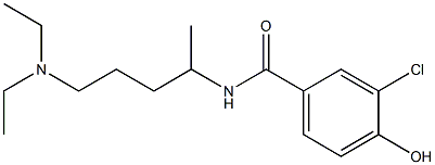 3-chloro-N-[5-(diethylamino)pentan-2-yl]-4-hydroxybenzamide Structure