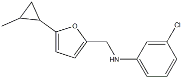 3-chloro-N-{[5-(2-methylcyclopropyl)furan-2-yl]methyl}aniline